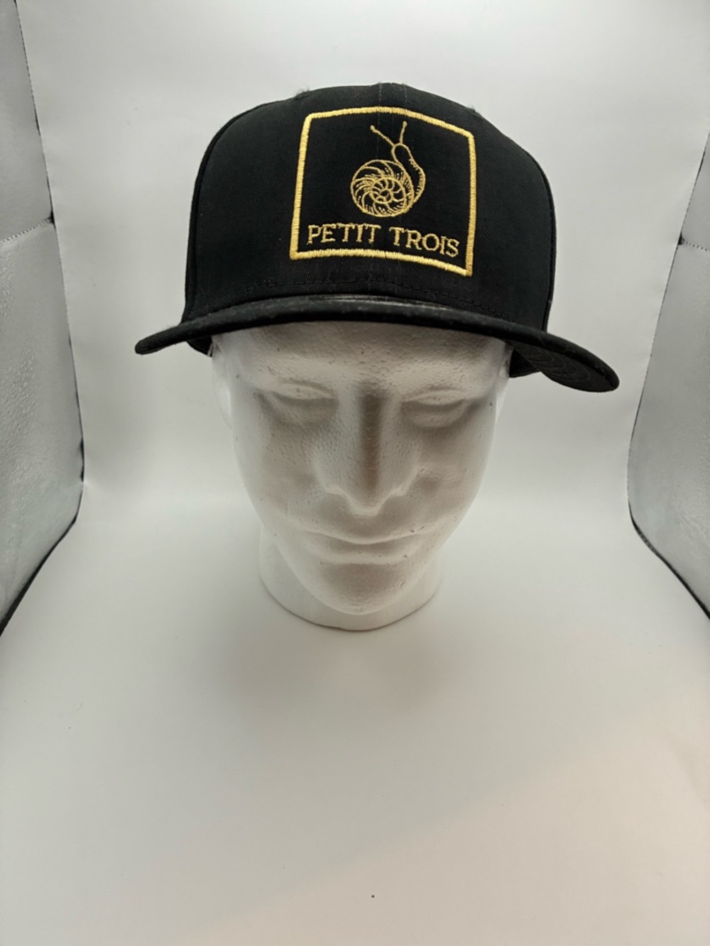 Petit Trois Snail Logo New Era 9FIFTY Snapback Hat - Black/Gold